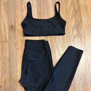 Outdoor voices black matching set size S